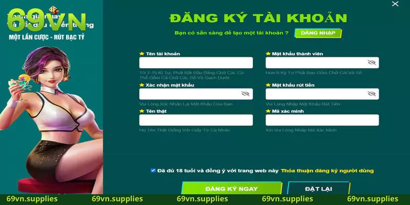 Hướng dẫn đăng ký 69VN siêu tốc